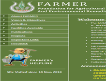 Tablet Screenshot of farmer.org.in